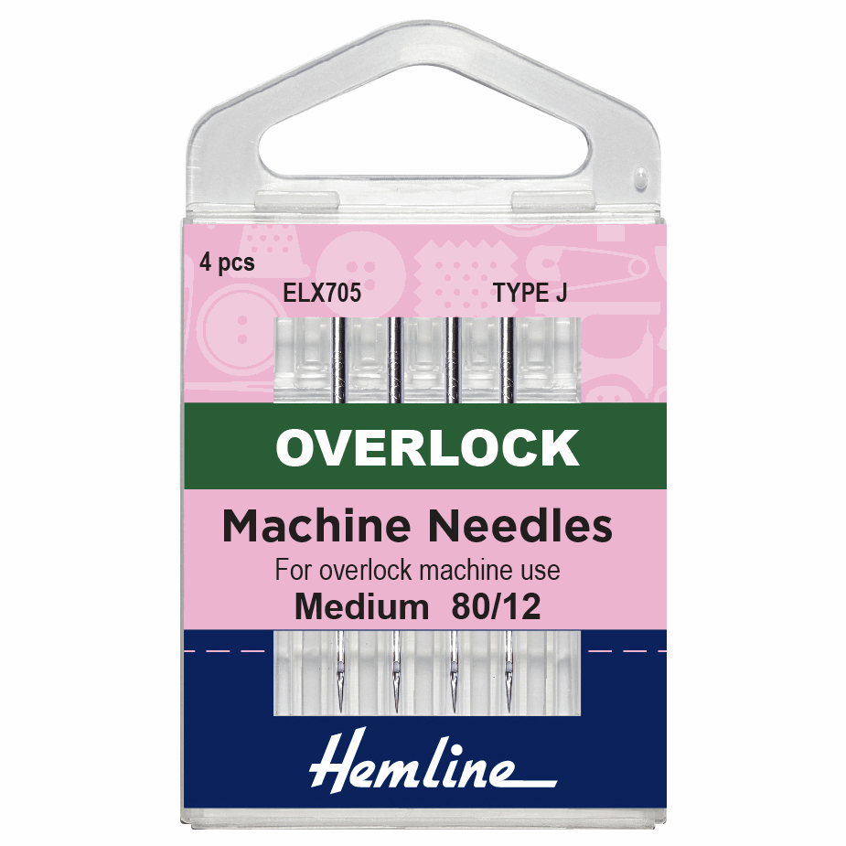 H107.J Overlock Machine Needle - For needle system ELX705 - Size 80/12.. 